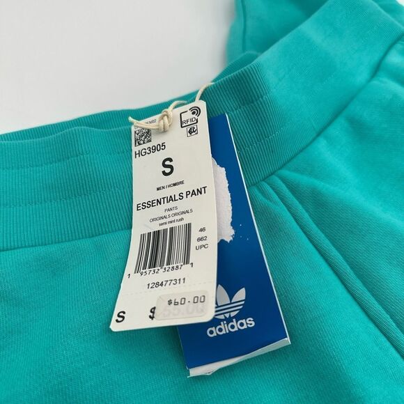 Adidas Slim Fit Tapered Pant Jogger Trefoil Logo Mint Green - Picture 4 of 11